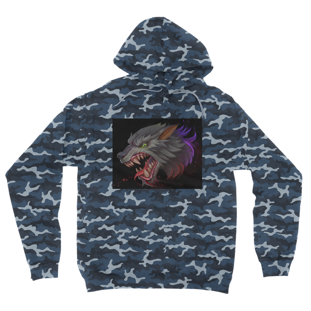 Wolf Camouflage Adult Hoodie
