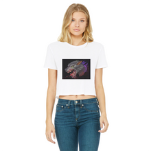 Load image into Gallery viewer, Wolf Classic Women&#39;s Cropped Raw Edge T-Shirt
