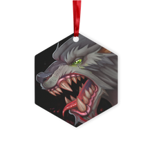 Load image into Gallery viewer, Wolf Metal Hanging Ornament
